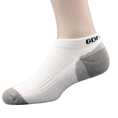 GoPlayer Women's Bamboo Charcoal Air Cushion Sports Ankle Socks