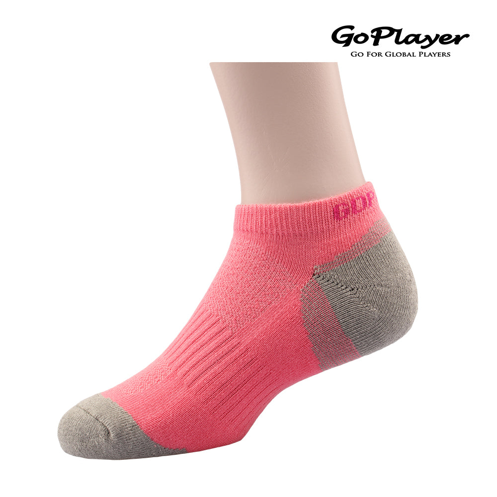 GoPlayer Women's Bamboo Charcoal Air Cushion Sports Ankle Socks
