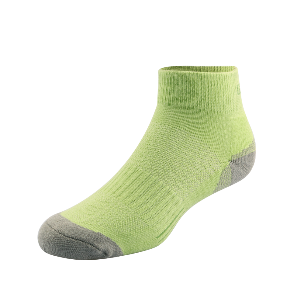 GoPlayer Women's Bamboo Charcoal Ankle Sports Socks Wipe Green
