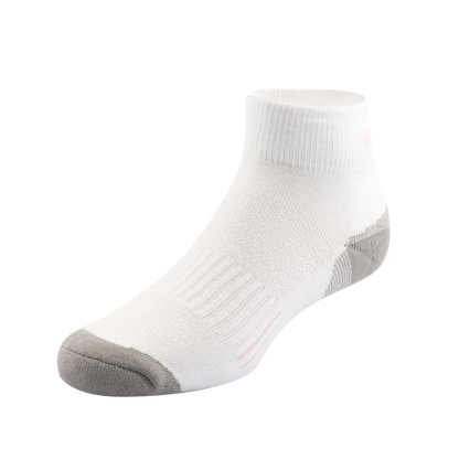 GoPlayer Women's Bamboo Charcoal Ankle Sports Socks White Powder
