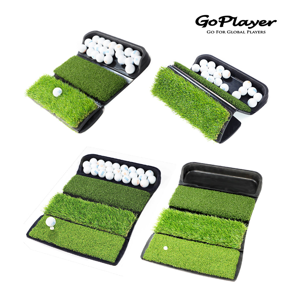 GoPlayer Tee Box Pad (Three-Fold Grass/Four-Fold Grass)