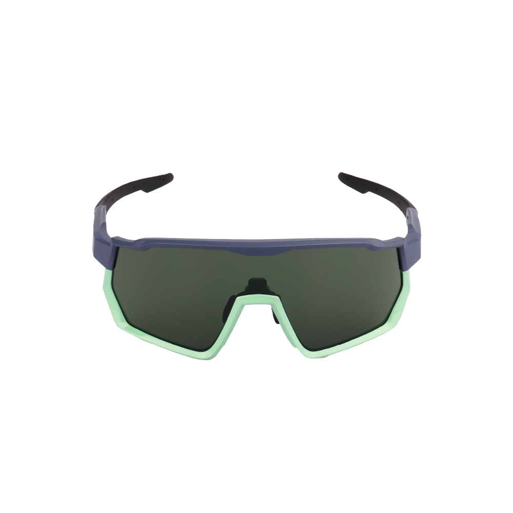 GoPlayer Large Frame Sunglasses (Blue Green Frame Green Film)