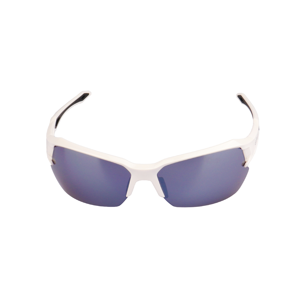 GoPlayer Half Frame Sunglasses (Silver Plated White Frame)