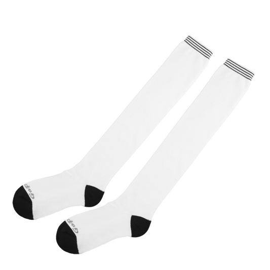 GoPlayer Women's Knee Stockings (Bamboo Charcoal White Black)